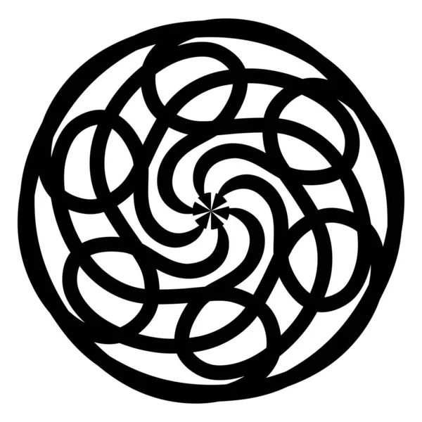 Abstrato Mandala Padrão Geométrico Ilustração Vetorial — Fotografia de Stock