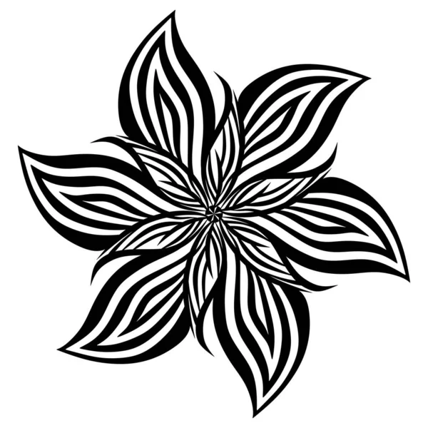 Abstract Mandala Flower Pattern Vector Illustration — Fotografia de Stock