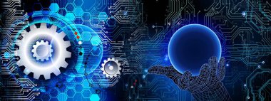 vites ve dişli tekerlekleri olan soyut arkaplan