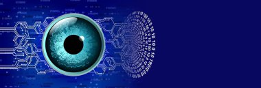 göz siber devre gelecekteki teknoloji konsepti