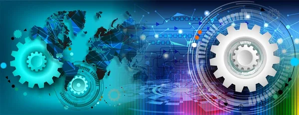 vites ve dişli tekerlekleri olan soyut arkaplan