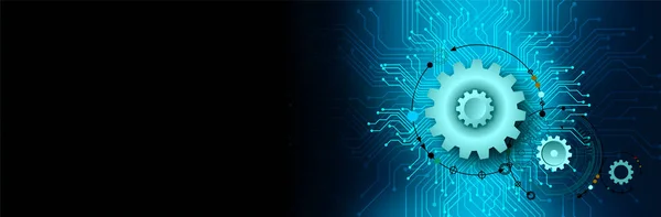 abstract background with gears and gear wheels. technology concept. 3d rendering