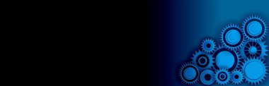 vites ve dişli tekerlekleri olan soyut arkaplan