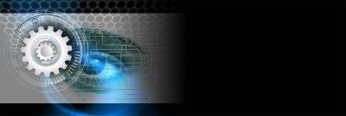 vites ve dişli tekerlekleri olan soyut arkaplan