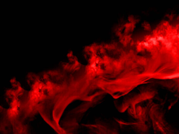 Abstract background of smoke on black