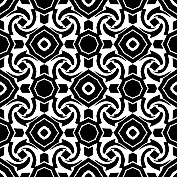 Design Motif Géométrique Monochrome Sans Couture Fond Abstrait Art Vectoriel — Photo