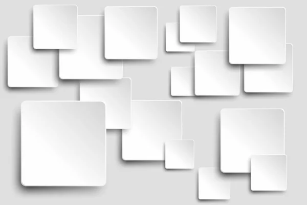 Abstrakter Hintergrund Mit Weißen Quadraten Vektorillustration — Stockfoto