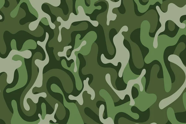 Camouflage Soldier Pattern Design Background Clothing Style Army Green Camo — Stockvektor