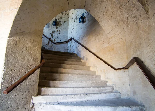 Staircase Walls Mikhailovskaya Battery Sevastopol Crimea — стоковое фото