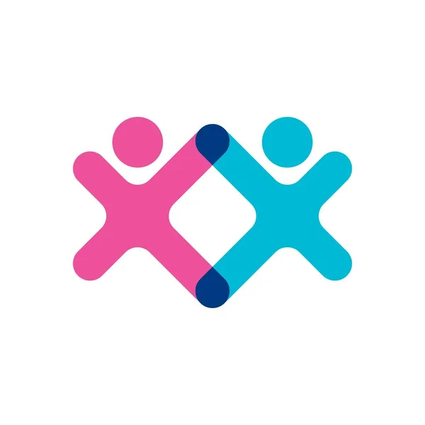 Evlat Edinme Toplum Bakımı Logo Şablonu Vektörü — Stok Vektör