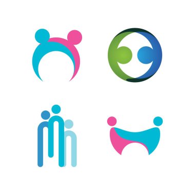 Evlat Edinme ve Toplum Bakımı Logosu vektör çizimi