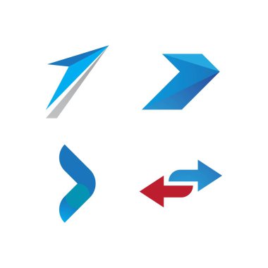 Ok illüstrasyon logo vektör şablonu