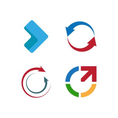 Ok illüstrasyon logo vektör şablonu