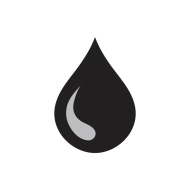 Su damlası logo şablonu vektör illüstrasyon tasarımı