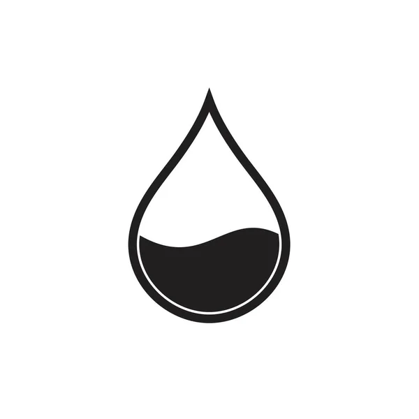 Logo Kropli Wody Szablon Wektor Ikona Ilustracja Projekt — Wektor stockowy