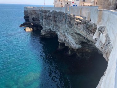 İsrail 'in Akdeniz bölgesindeki deniz kıyısının havadan görünüşü