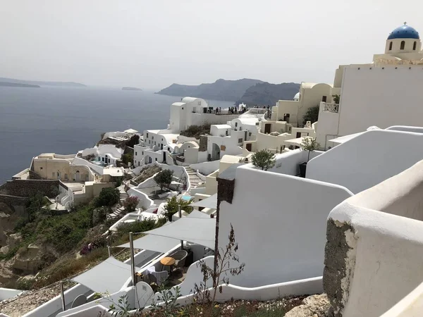 Santorini adasının güzel manzarası