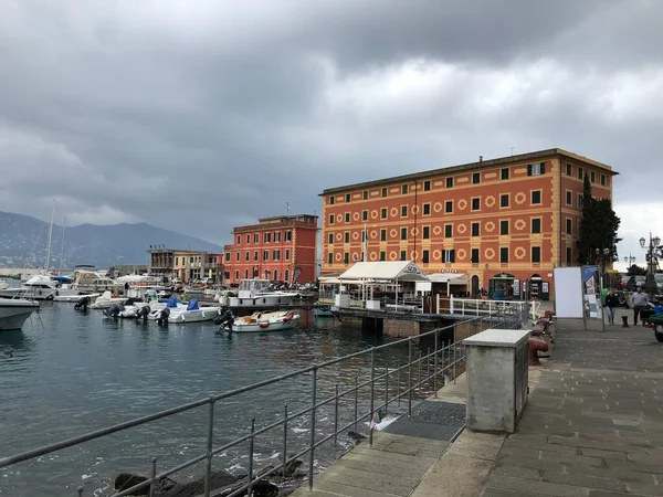 Santa Margherita Ligure şehri manzarası