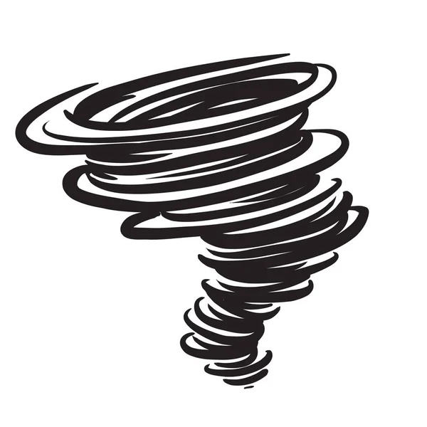 Tornado simgesi izole edilmiş işaret simgesi, ağ ve dijital tasarım. Vektör illüstrasyonu.