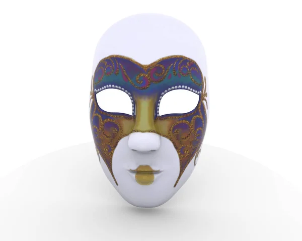 Art Comedy Drama Emotional Gold Isolated Mask Mesh Performance Symbol — 图库照片