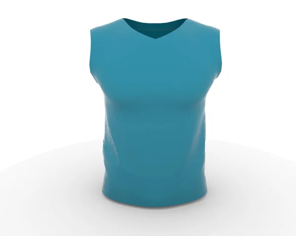 3D插图 3D渲染 衬衫模型 纺织品 T恤模型 衣服模型 — 图库照片