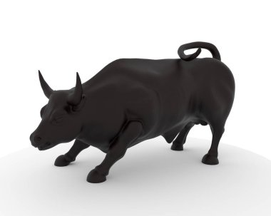 Siyah öküzde stilize Öküz