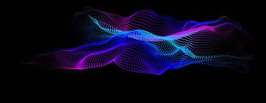 Nod dalga formu topolojisi. Sonsuz gövde büyük veri titreşimi. Bilim tümseği tepeleri. Siber nokta dizisi alanı. 3D deniz noktaları. Bilgi akışının şebeke yapısı.