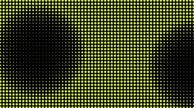 Üretken gerçek zamanlı sanat. Ekran medyası teknolojisi. Şifre, dijital yaratıcılık. Soyut video gezisi kodlanıyor. Ağ LCD görüntüsü. Noktalar dizisi. Boyut boyutu farklı delik alanı ölçeklendir.