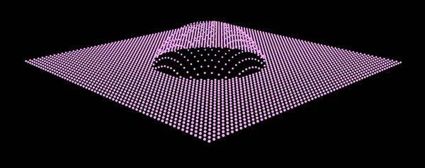 Dağ gibi kabarcıklar. Hill, küresel çıkıntı. Noktalardan oluşan yarımküre. Parçacık boyutu ses dalgası. Kürenin bir kısmı kutup tepesi küre yüzeyini etkiler. Büyük veri akışı hesaplaması.