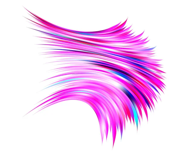 Forme Fluide Abstraite Torsadée Couleur Sur Fond Sombre Design Liquide — Image vectorielle