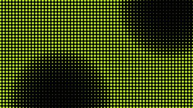 Üretken gerçek zamanlı sanat. Ekran medyası teknolojisi. Şifre, dijital yaratıcılık. Soyut video gezisi kodlanıyor. Ağ LCD görüntüsü. Noktalar dizisi. Boyut boyutu farklı delik alanı ölçeklendir.