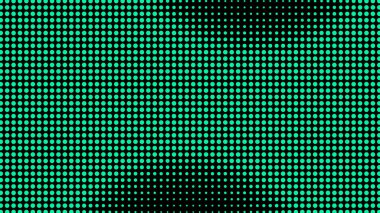 Üretken gerçek zamanlı sanat. Ekran medyası teknolojisi. Şifre, dijital yaratıcılık. Soyut video gezisi kodlanıyor. Ağ LCD görüntüsü. Noktalar dizisi. Boyut boyutu farklı delik alanı ölçeklendir.