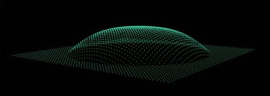 Dağ gibi kabarcıklar. Hill, küresel çıkıntı. Noktalardan oluşan yarımküre. Parçacık boyutu ses dalgası. Kürenin bir kısmı kutup tepesi küre yüzeyini etkiler. Büyük veri akışı hesaplaması.