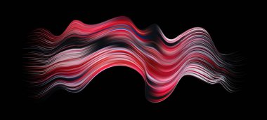 Kumaş rengi soyut bükülmüş akışkan şekil akışı. Modaya uygun sıvı tasarımı. 3D renkli soyut akış şekilli akış boyası. Derin analiz fırça darbesi renkli afiş. Vektör illüstrasyonu gerçekçi boya