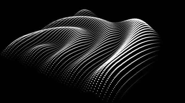 Sinüzoidal formül bozulması sinüs dalgası ve dalga formu. Üç boyutlu koordinatlardaki üç boyutlu fonksiyon uzayının grafiği. Bilim basit ayrıntılı ses damlası arkaplanı