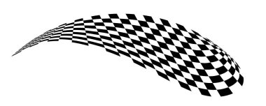 Damalı bayrak. Yarış pistinden sinyal geliyor. sunumlar için arkaplan ve sayfaları başlat