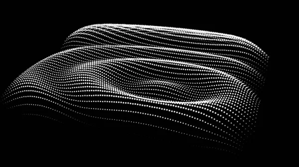 Dynamic Node Big Data Dots Science Wave Infinity Sinusoid Line — Stockový vektor