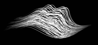 Beyaz arka planda beyaz akış fırça darbeleri beyaz politika demetleri. Soyut dağınık lifler. Vektör illüstrasyon girdabı bulanıklığı. Boya kalemleri ve tebeşir boyası, iplik, saç ve demet..