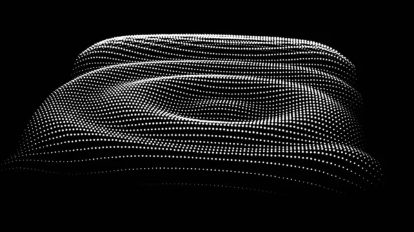 正弦公式扭曲正弦波和波形 三维坐标中3D函数空间的图形 科学简单详细的滴注背景 — 图库矢量图片