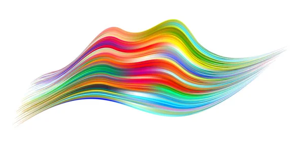 Цветная Абстрактная Скрученная Флюидная Форма Тёмном Фоне Современный Дизайн Жидкости — стоковый вектор