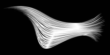 Beyaz arka planda beyaz akış fırça darbeleri beyaz politika demetleri. Soyut dağınık lifler. Vektör illüstrasyon girdabı bulanıklığı. Boya kalemleri ve tebeşir boyası, iplik, saç ve demet..