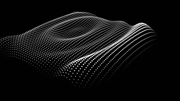 Dynamic Node Big Data Dots Science Wave Infinity Sinusoid Line — Stockový vektor