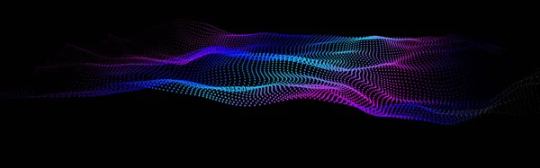 Topologie Forme Onde Nœud Big Data Hud Infinity Vibre Science — Image vectorielle