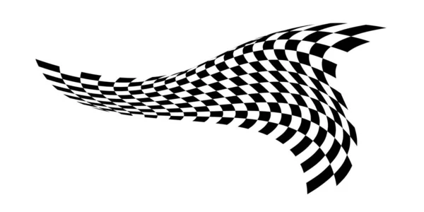 Checkered Flag Signaling Race Track Fabric Texture Cubes Background Presentations — ストックベクタ