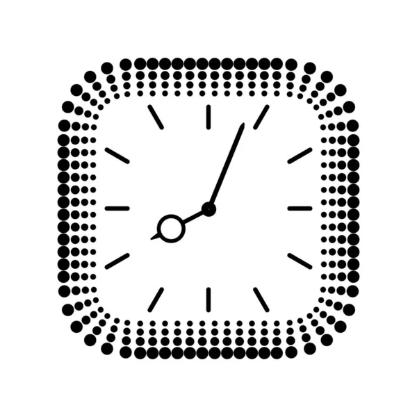 Icono Del Reloj Estilo Simple Moda Aislado Fondo Logo Aplicación — Vector de stock