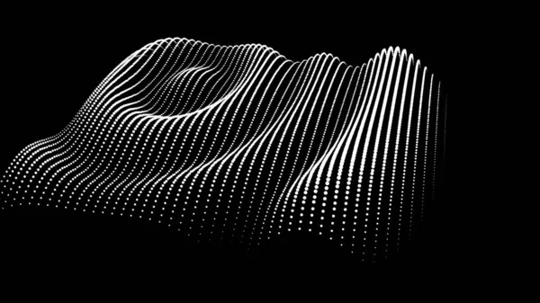 Dynamic Node Big Data Dots Science Wave Infinity Sinusoid Line — ストックベクタ