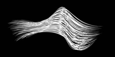 Beyaz arka planda beyaz akış fırça darbeleri beyaz politika demetleri. Soyut dağınık lifler. Vektör illüstrasyon girdabı bulanıklığı. Boya kalemleri ve tebeşir boyası, iplik, saç ve demet..