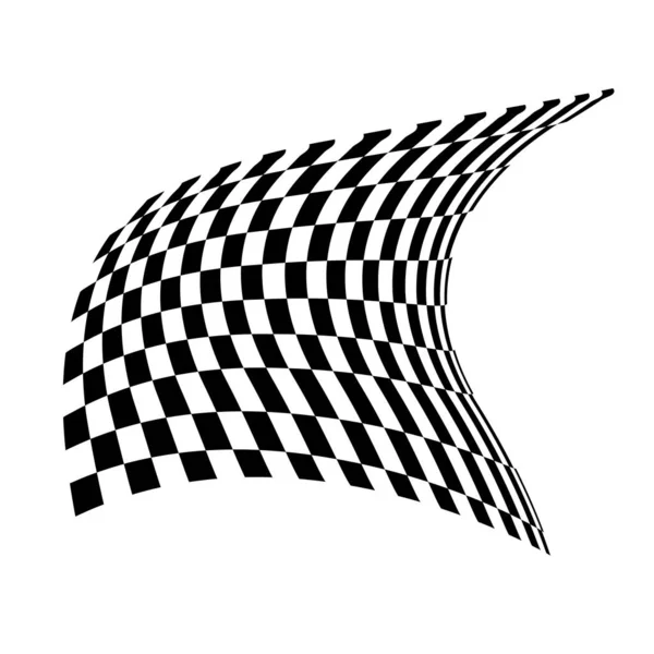 Checkered Flag Signaling Race Track Fabric Texture Cubes Background Presentations — Vector de stock