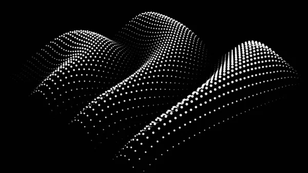 正弦公式扭曲正弦波和波形 三维坐标中3D函数空间的图形 科学简单详细的滴注背景 — 图库矢量图片