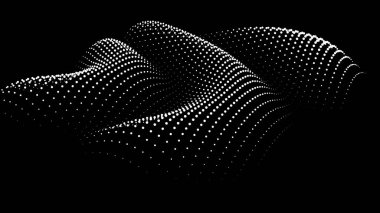 Sinüzoidal formül bozulması sinüs dalgası ve dalga formu. Üç boyutlu koordinatlardaki üç boyutlu fonksiyon uzayının grafiği. Bilim basit ayrıntılı ses damlası arkaplanı